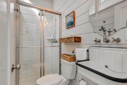 Koupelna v ubytování Carolina street 110