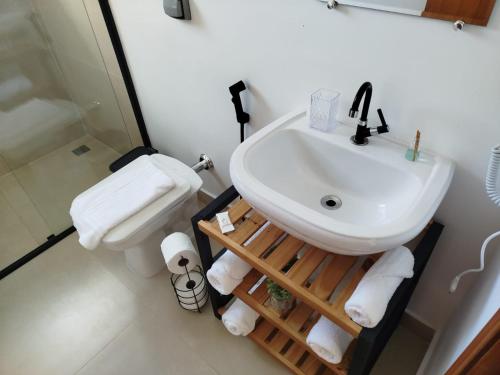 Koupelna v ubytování Serra Negra SP Quintas do Poente Casa 2