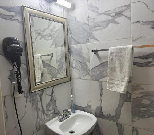 Koupelna v ubytování SUITE 4, Centro de Cuauhtemoc Chihuahua