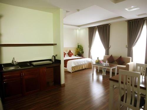 Ένα ή περισσότερα κρεβάτια σε δωμάτιο στο Smart Hotel