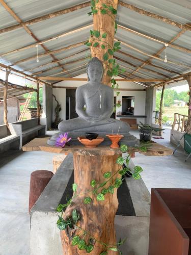 Χώρος καθιστικού στο Hideout Madawalalanda