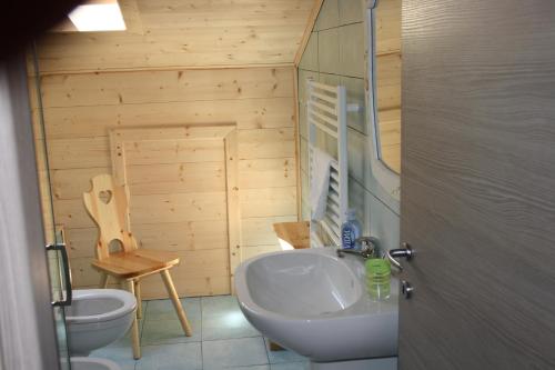 Koupelna v ubytování Albergo Diffuso Faller