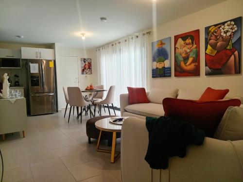 Kuchyň nebo kuchyňský kout v ubytování Apartamento San Andrés