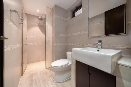 Koupelna v ubytování 来咖海景民宿酒店陵水清水湾阿罗哈店