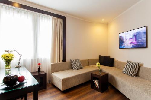Χώρος καθιστικού στο Quentin Boutique Hotel