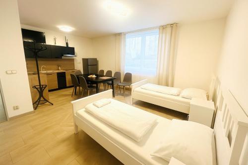 Μια τηλεόραση ή/και κέντρο ψυχαγωγίας στο New Apartment for relax Brandýs u Prahy