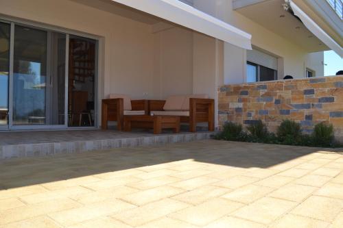 Χώρος καθιστικού στο Edem Suites