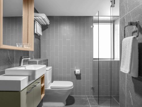 Koupelna v ubytování Mantra on Kent