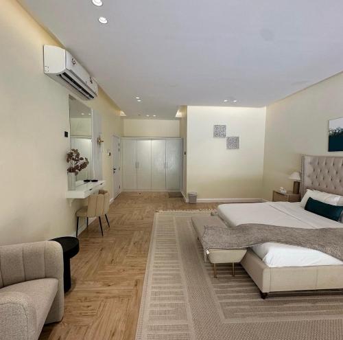 Ένα ή περισσότερα κρεβάτια σε δωμάτιο στο Hatta Valley Lodge