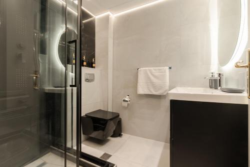 Koupelna v ubytování VORAS 180° VIEW