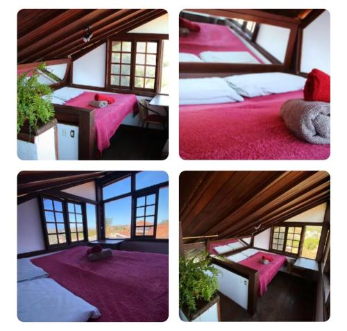 Ένα ή περισσότερα κρεβάτια σε δωμάτιο στο Hostel Karanga