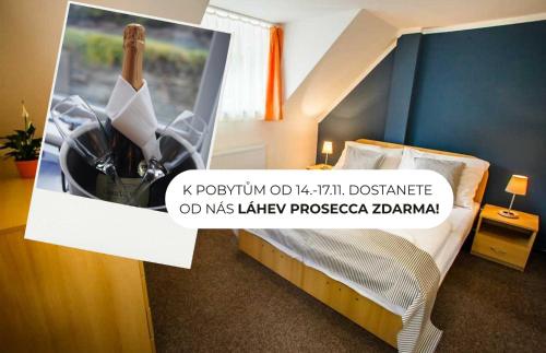 Postel nebo postele na pokoji v ubytování Chata Nisanka