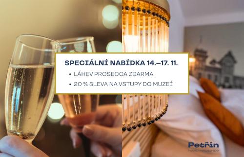 Certifikát, hodnocení, plakát nebo jiný dokument vystavený v ubytování Hotel Petřín