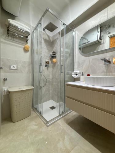 Koupelna v ubytování B&B Il Catepano