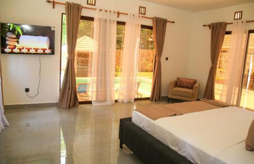 Postel nebo postele na pokoji v ubytování Villa Marina