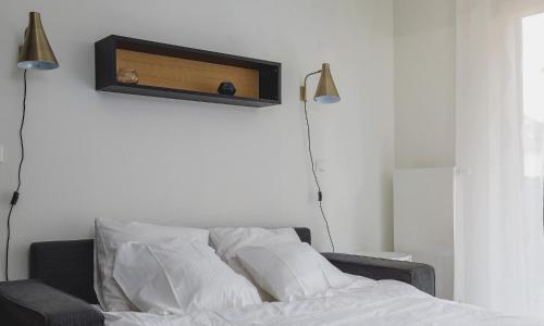 Llit o llits en una habitació de Studio cinéma Limpertsberg
