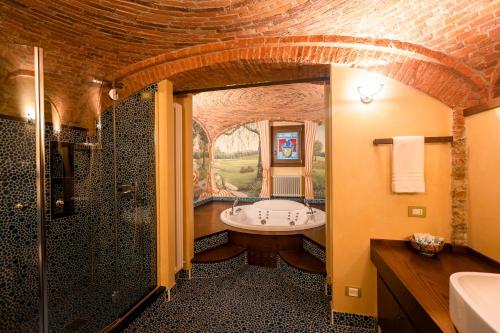 Koupelna v ubytování Corte Del Passone