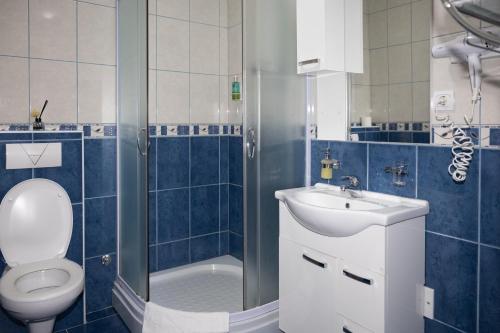 Koupelna v ubytování Monte Aria panorama suites