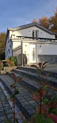 Bygningen som feriehuset ligger i