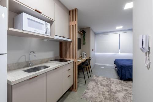 Η κουζίνα ή μικρή κουζίνα στο GO Carlos Gomes