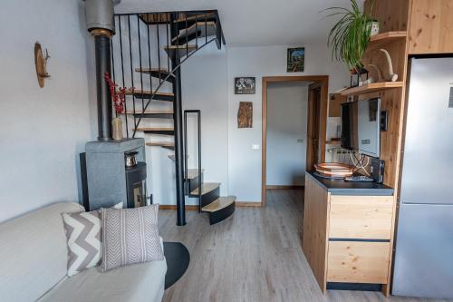 Η κουζίνα ή μικρή κουζίνα στο Chalet Bike & Family