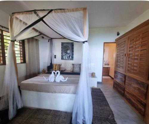 Koupelna v ubytování Villa Nosy Breizh