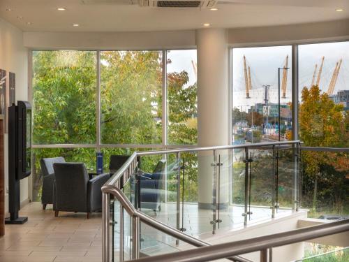 a view from the lobby of a building at Holiday Inn Express London Greenwich by IHG in London