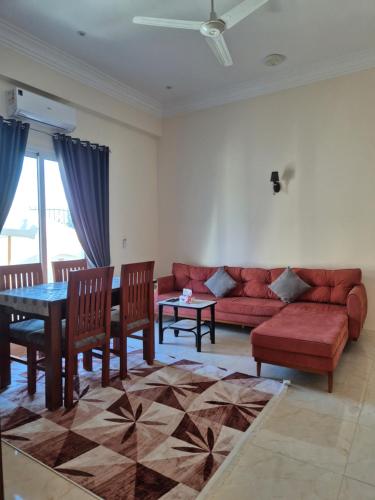 Posezení v ubytování Nille and Garden View Apartment