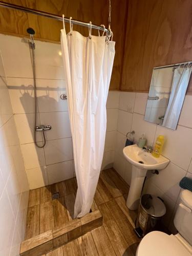 Ένα μπάνιο στο Cabañas BERGHAUS