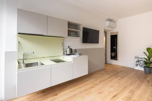 Kuchyň nebo kuchyňský kout v ubytování Casa Kaleido