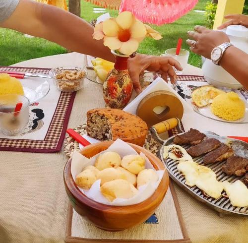 Jídlo v prázdninového domu nebo okolí