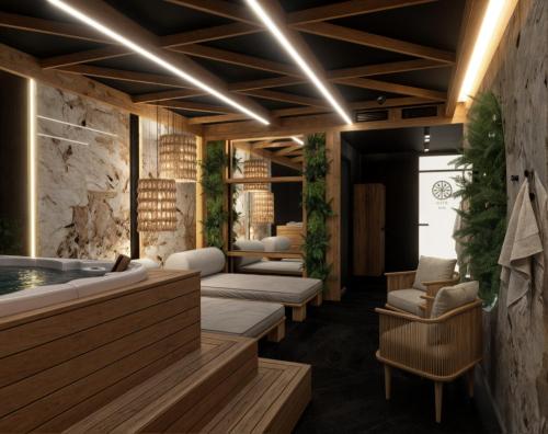 Ένα ή περισσότερα κρεβάτια σε δωμάτιο στο Aparthotel Białka SKI, Odkryj-Bialke