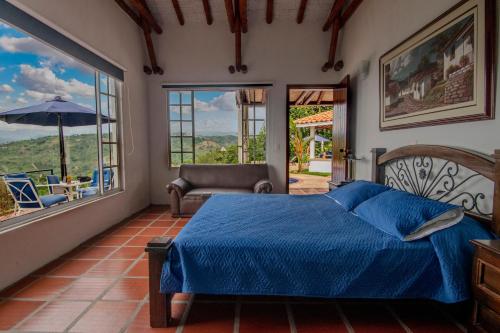 Ένα ή περισσότερα κρεβάτια σε δωμάτιο στο Altos de Balaguer