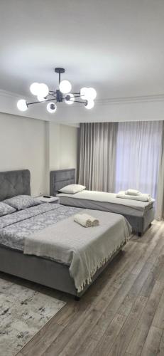 Postel nebo postele na pokoji v ubytování Пункт Пересадки