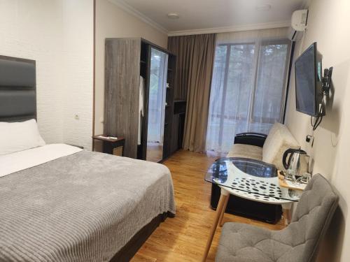 TV a/nebo společenská místnost v ubytování Geo Palace Kolkheti National Park