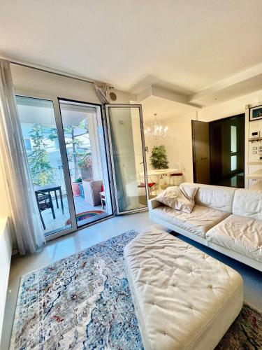 Postel nebo postele na pokoji v ubytování RIMINI Urban Suite Apartament