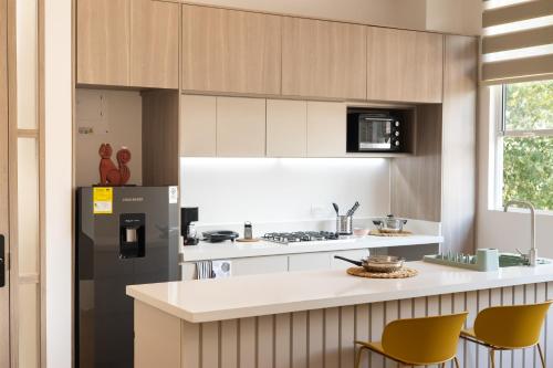 Kuchyň nebo kuchyňský kout v ubytování Casa del Viento 302