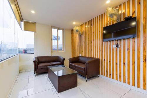 Μια τηλεόραση ή/και κέντρο ψυχαγωγίας στο Hotel O Park Land