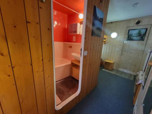 Studio ski aux pieds avec balcon et TV - FR-1-346-493