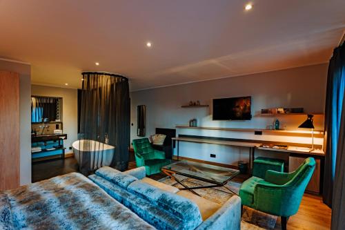 Postel nebo postele na pokoji v ubytování Thehotel at LIPPISCHER HOF