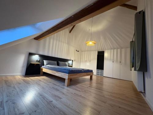 Postel nebo postele na pokoji v ubytování Haus Zeitlos