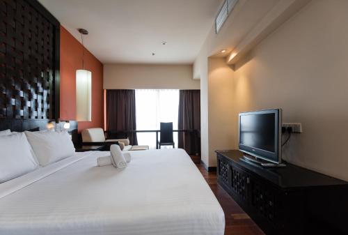 TV tai viihdekeskus majoituspaikassa Resort Suites at Bandar Sunway