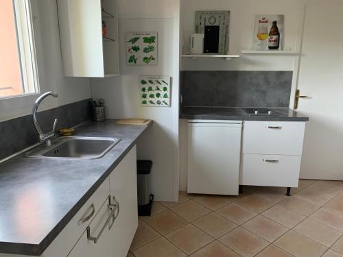 Η κουζίνα ή μικρή κουζίνα στο Gîte au Ventoux