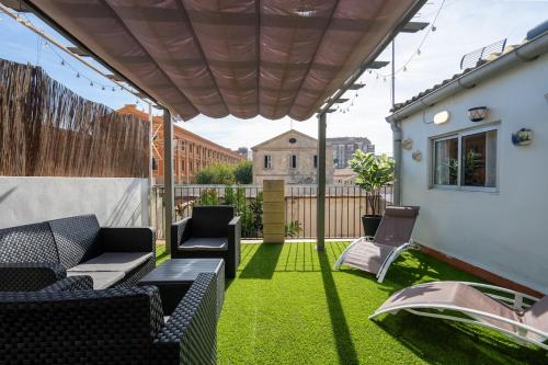 Apartamento de 2 habitaciones con terraza en el centro de Valencia