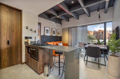 Posezení v ubytování New Luxury Apartment