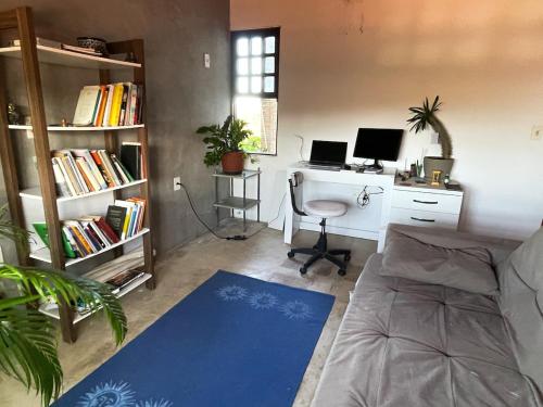 Postel nebo postele na pokoji v ubytování LATINoAMÉRICA I Casa Bucólica I Maceió I Nordeste Brasileiro