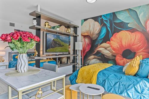 Χώρος καθιστικού στο Penthouse Infinity heated pool and jacuzzi