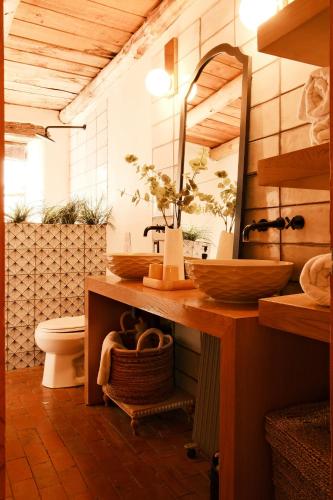 Koupelna v ubytování Casita Mistica A Southwest Adobe Field Home