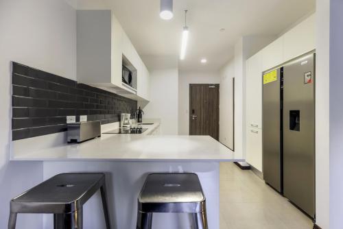 Nhà bếp/bếp nhỏ tại Corporate Stays Urban Flats 1 Bedroom