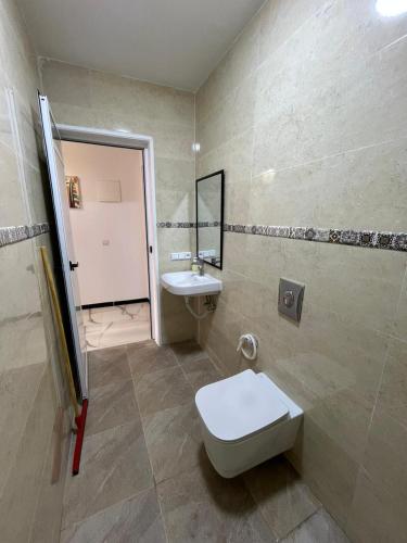 Koupelna v ubytování Hostel Atlantic view Tamraght